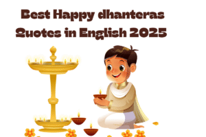 Best Happy dhanteras Quotes in English 2025