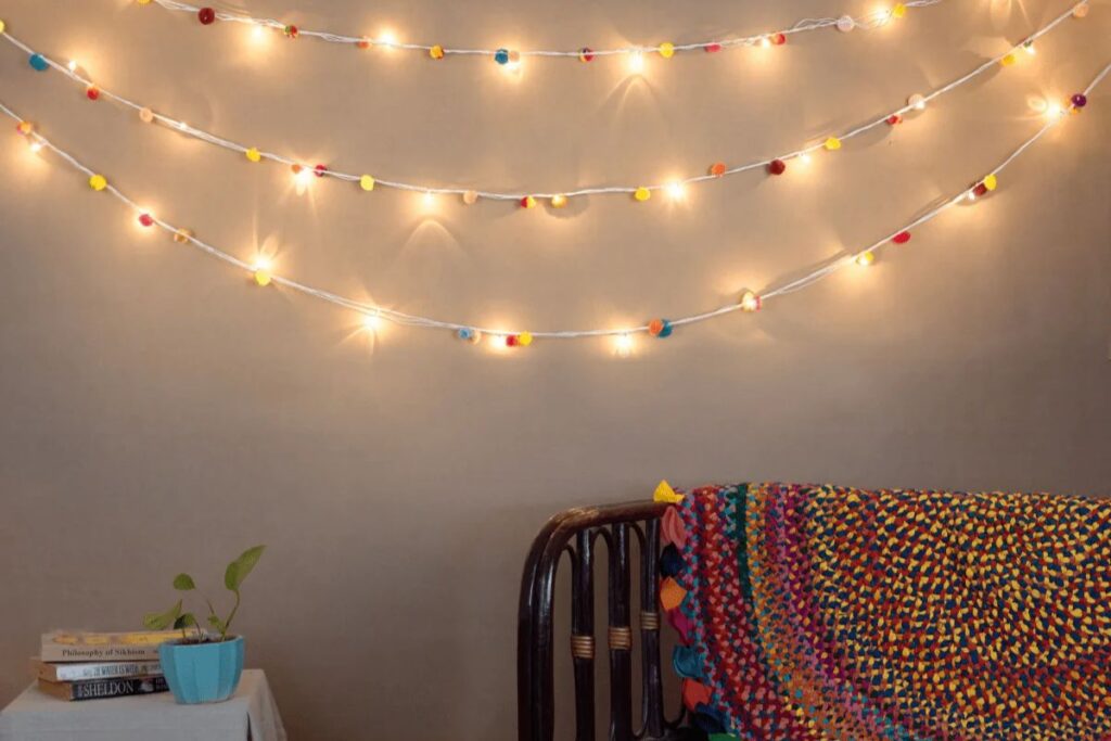 Wall Decoration with Lights